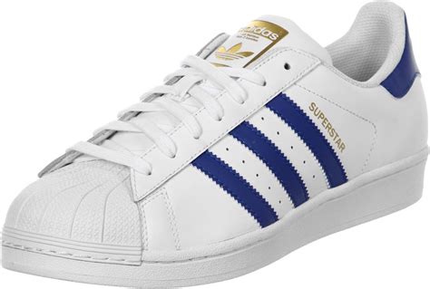 adidas superstar foundation herren weiß blau|Adidas Superstar blue.